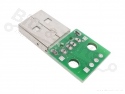 USB Plug Type-A male to DIP adapter board